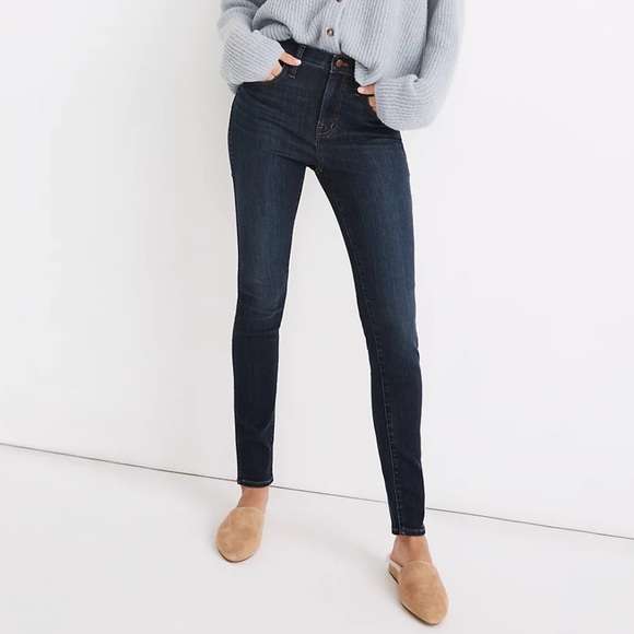 Madewell Denim - Madewell 10” High Rise Skinny Jeans in Woodland Wash Tencel Edition